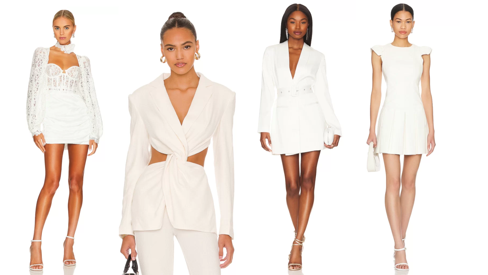 An All-White Look For a holiday night